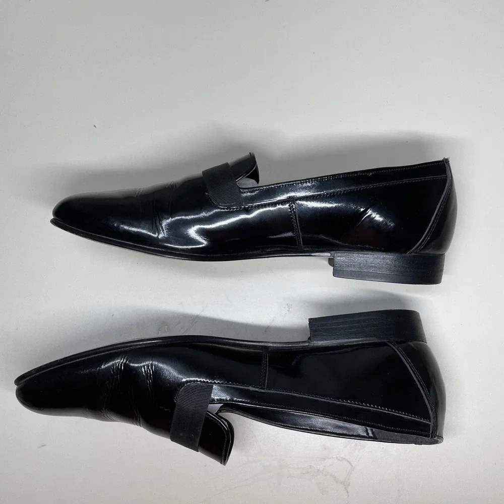 Rembrandt  Barratts Mens GIBBONS Dressy Shoes Sz 9 Black Patent Leather